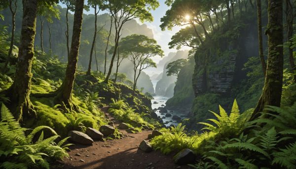 Explorer les sentiers sauvages de l'île