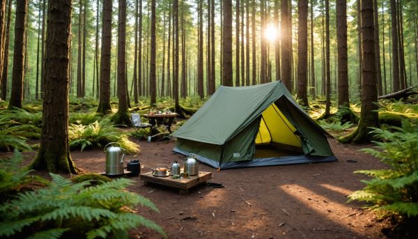 Le camping vert respectueux de l'environnement
