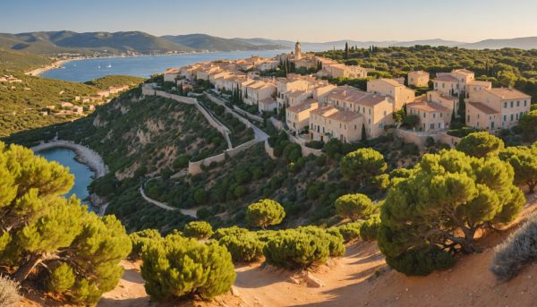 Les paysages sparsiques de la presqu'île de saint-tropez