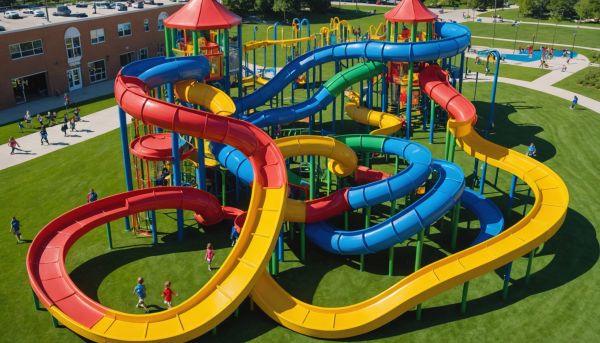 Les toboggans géants pour amuser les enfants