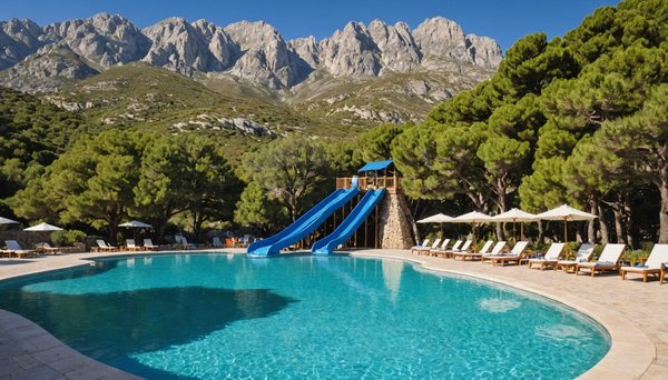 Quels sont les meilleurs campings en corse proposant des piscines chauffées et des toboggans aquatiques ?