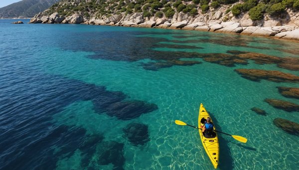 Où faire du kayak en mer en corse près des campings ?